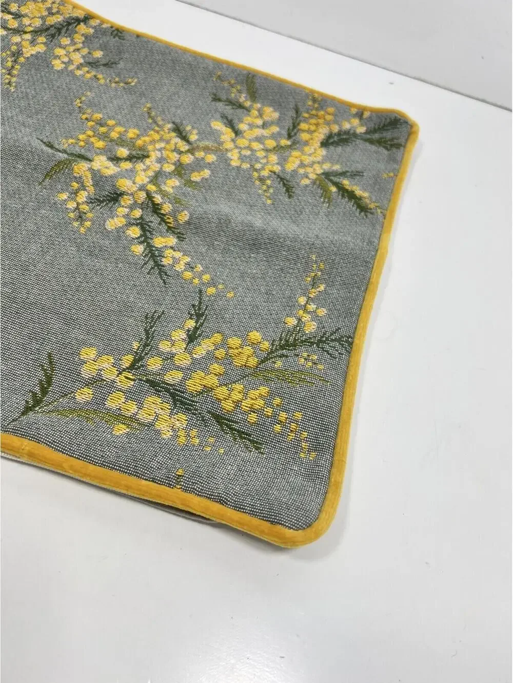 Iosis Paris Tapestry Pillow Sham 13x13 Yellow Small Flower
